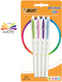 BIC CRISTAL UP FUN PACK DE 4 STYLOS BILLE FASHION