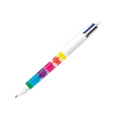STYLO-BILLE BIC 4 COULEURS MOTIFS COLORES