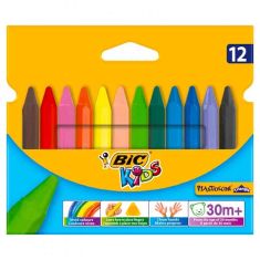 CRAIES DE COLORIAGE BIC KIDS PLASTIDECOR TRIANGLE 12