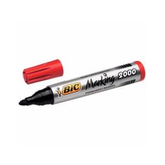 MARQUEUR PERMANENT ROUGE POINTE OGIVE BIC 2000
