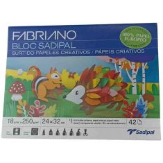 BLOC DE 42 FEUILLES ASSORTIMENT SADIPAL